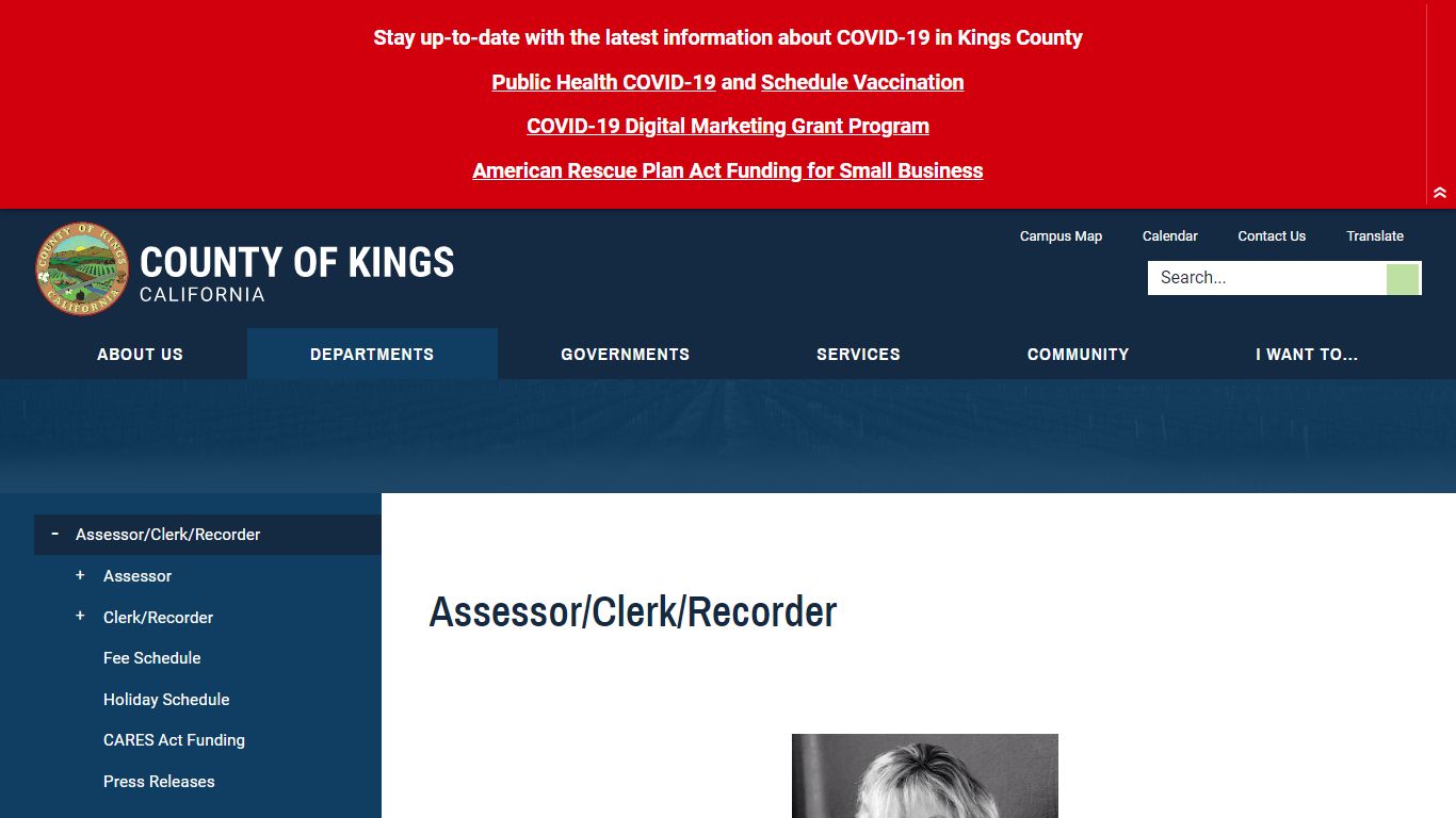 Assessor/Clerk/Recorder | Kings County